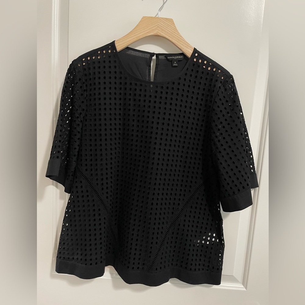 Banana Republic women’s blouse with cutouts